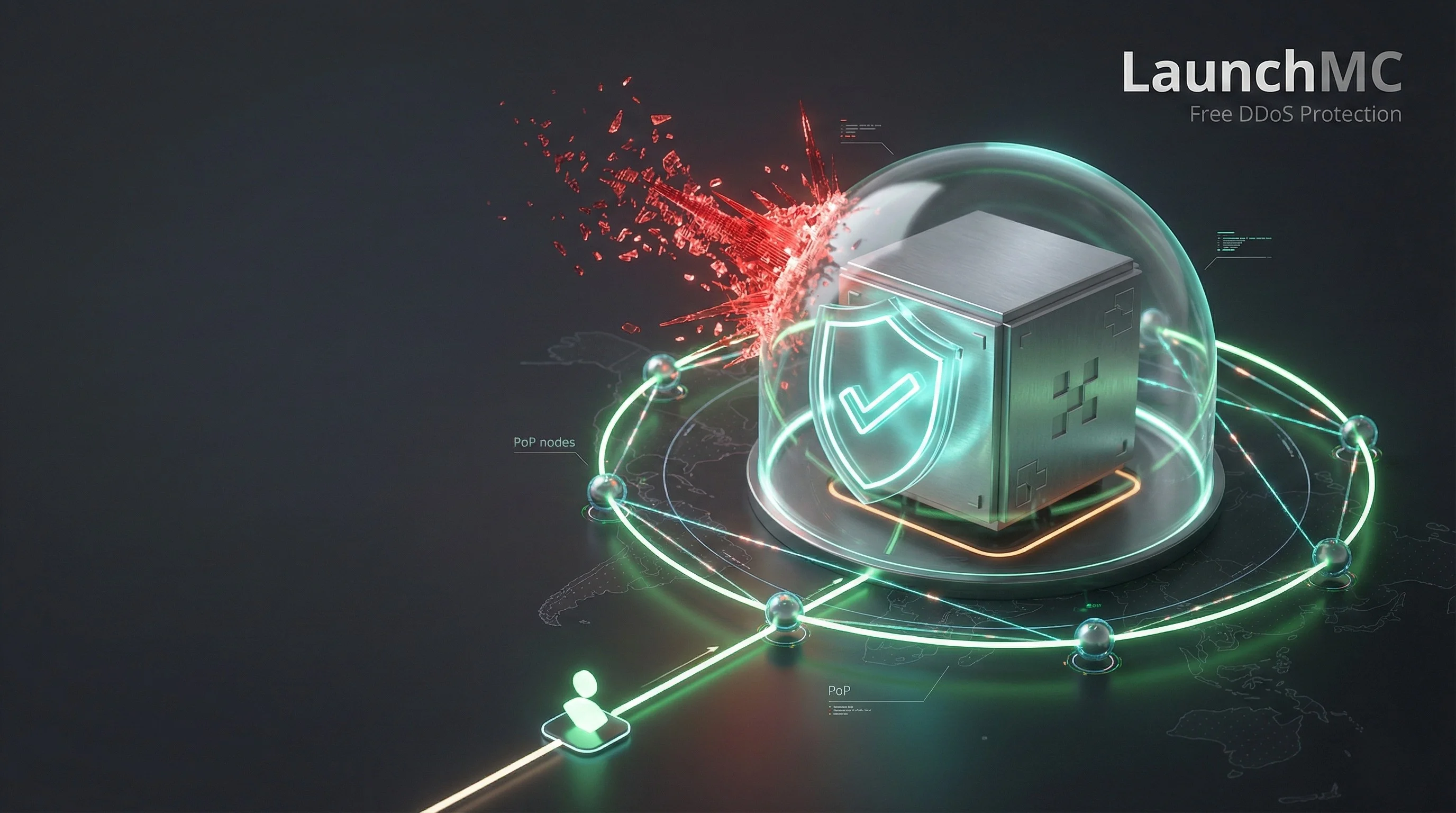 LaunchMC free DDoS protection for Minecraft servers reduce lag ...